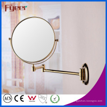 Fyeer Round Makeup Spiegel Golden Wand Faltbarer Spiegel (M0128G)
